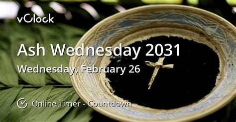 ash wednesday 2031